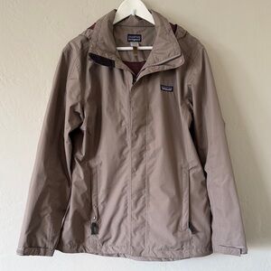 Patagonia Taupe Women's Eco Rain Shell Jacket